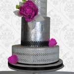 Silver cake for weddings or anniversaries
