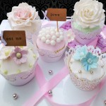 Hydrangeas Wedding Cupcakes